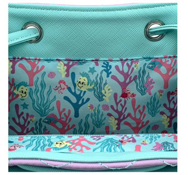 disney little mermaid ombre scales mini backpack Loungefly Disney Little Mermaid Ombre Scales Mini Backpack – LuxeBag