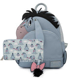 Loungefly Disney Winnie The Pooh Eeyore Mini Backpack Wallet Set