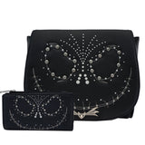 Loungefly Disney Night Before Christmas Jack Studded Crossbody Wallet Set