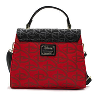 Loungefly Disney Red/Black D logo Crossbody Bag and Cardholder Set