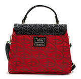 Loungefly Disney Red/Black D logo Crossbody Bag and Cardholder Set