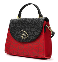 Loungefly Disney Red/Black D logo Crossbody Bag and Cardholder Set