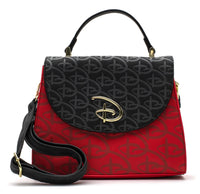 Loungefly Disney Red/Black D logo Crossbody Bag and Cardholder Set