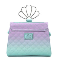 Loungefly Disney Little Mermaid Ombre Scales Shell Crossbody Bag