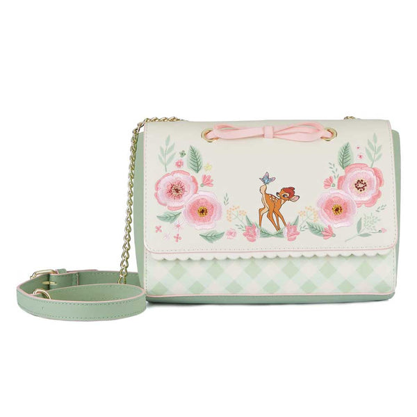 Loungefly Disney Bambi Springtime Gingham Crossbody Bag