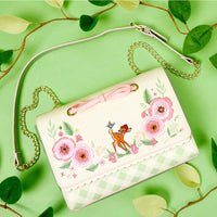 Loungefly Disney Bambi Springtime Gingham Crossbody Bag