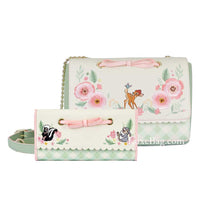 Loungefly Disney Bambi Springtime Gingham Crossbody: Handbags