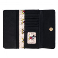 Loungefly Disney Mickey Mouse Hardware Flap Faux Leather Wallet
