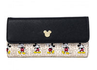 Loungefly Disney Mickey Mouse Hardware Flap Faux Leather Wallet