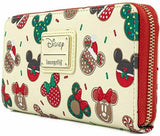 Loungefly Disney Christmas Mickey and Minnie Cookie Wallet