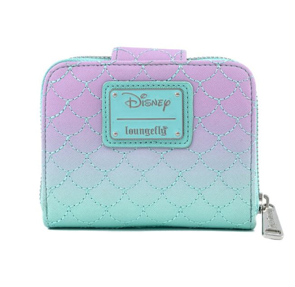 disney little mermaid ombre scales mini backpack Loungefly Disney Little Mermaid Ombre Scales Mini Backpack Wallet Set – LuxeBag